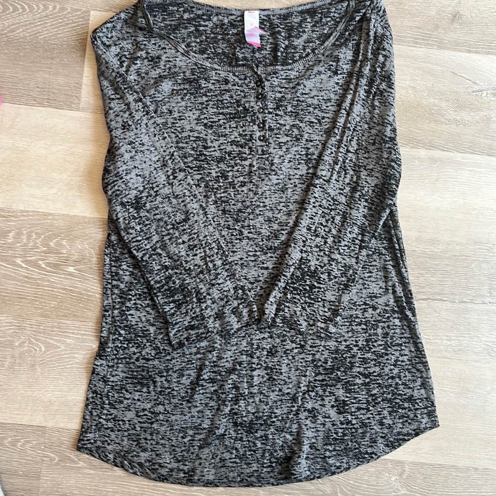 Grey and black active wear